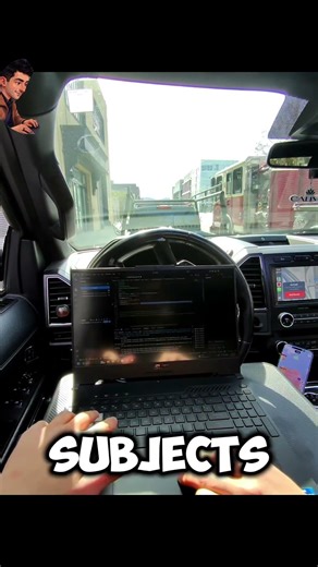 Here how you can study in your car if you are a uber driver #coding #uberdriver #consistentcy #java