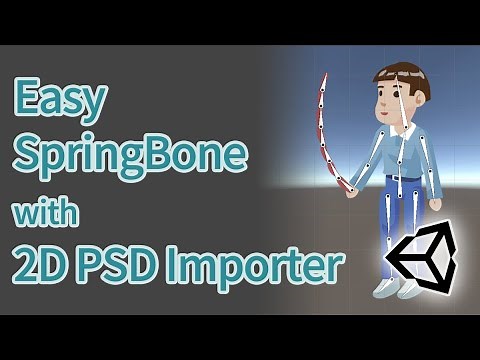Easy Springbone work with Unity 2D PSD Importer