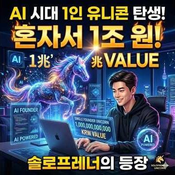 [이슈읽기] AI 시대 1인 유니콘 기업의 탄생! 혼자서 1조 원 가치를 만드는 1인 창업 솔로프레너의 등장