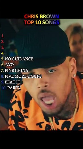 Chris Brown Top 10 Songs #chrisbrown #top10 #music #fypシ