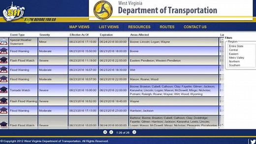 Check out this short video on how to use www.wv511.org to check road conditions and weather alerts. | West Virginia Department of Transportation