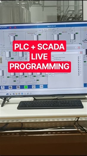 SCADA Machine Programming | PLC & SCADA Programming Live | Industrial Automation