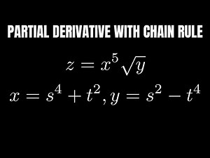 Multivariable Chain Rule Example With Partial Derivative