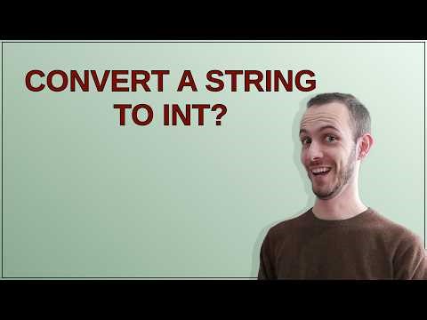 Convert a String to int?