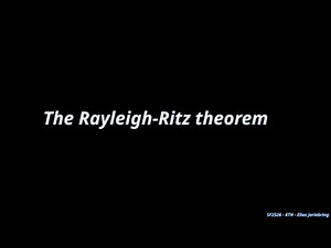The Rayleigh-Ritz theorem