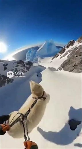 Polar bear speed test going downhill will shock you #wildlife #speed #incredible