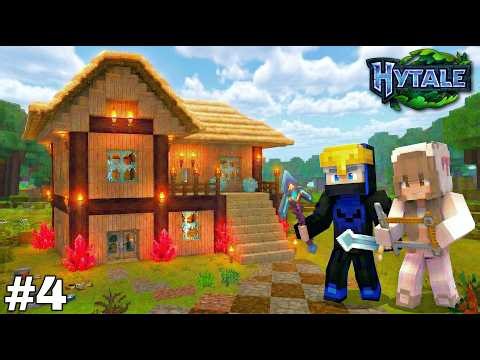 😍 Finally We Build Our First House in Hytale - Part 4