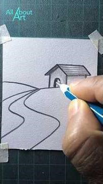 how to draw a house