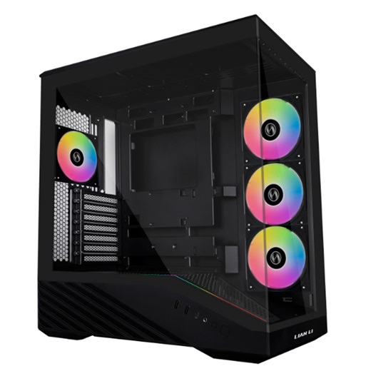 Buy the Lian Li Vector V100 RGB Tempered Glass ATX Mid Tower Gaming Case -... ( G99.V100RX.01 ) online