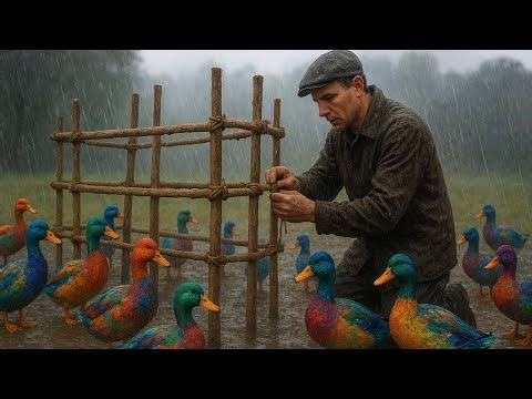 Building a Simple Duck Coop for Ducklings | DIY Farm Project