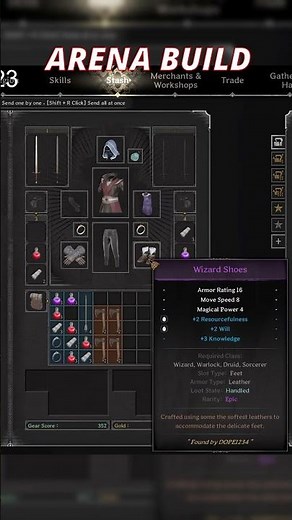 SORCERER ARENA BUILD | Dark and Darker #gaming #highlights #funny #pvp #shorts #dnd #new