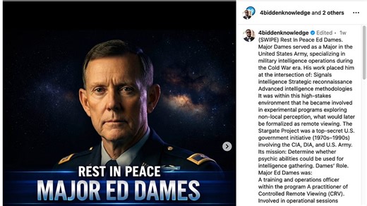 Major Ed Dames and remote viewing