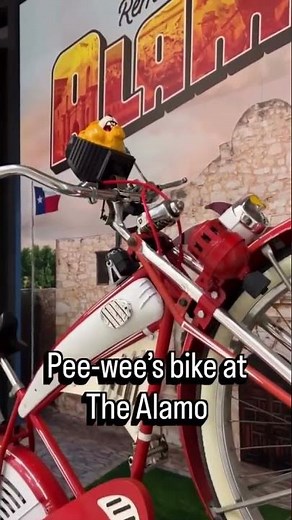 Take a look at Pee Wee's bike at the Alamo