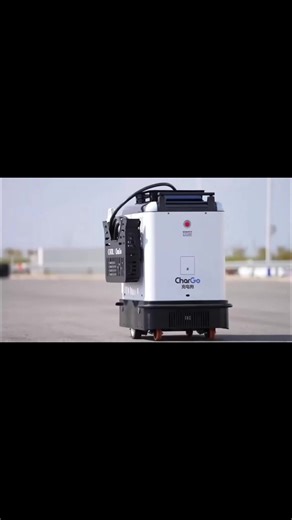 O primeiro robô carregador de carros elétricos do mundo! #tecnologia