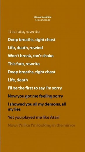 eternal sunshine - Ariana Grande (Lyrics)