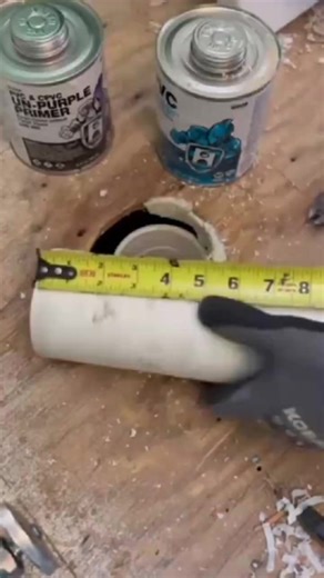 "Measuring a PVC pipe on a workbench." #onlyplumbing #plumbingOnly #fblifestyle #plumbinglife | Only Plumbing