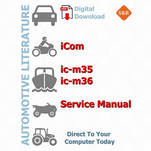 iCom ic-m35 Service Manual Repair, Workshop Factory Manual, DIY Guide Maintenance, Instant Download PDF - English