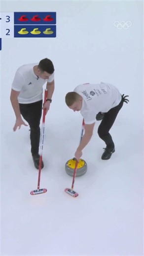 Curling precision from Team GB! 🥌