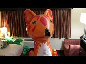 Deflating Big Inflatable Fox