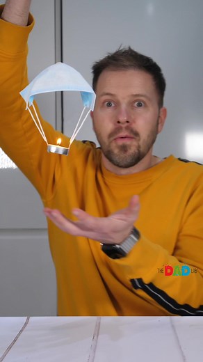 Flying mask with a candle #TheDadLab #dontbefooled #scienceexperiments | 9.6K Views