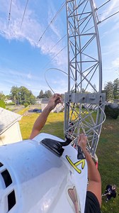 Replacing the cables on this 38’ USTower crankup tower. It’s an easy task — but only if you do it right. These cables should be sprayed yearly with Lube6 to prevent premature wear. We removed the rusted hardware holding the steel cable at the bottom section, swapped it at the tower base, and got it set for another long run of service. Preventative maintenance is always the key to a long-lasting structure. ⚡🔧 #VCTowers #hamradio247 #towerclimbing #riggingwork #hamradio #maintenance #fieldwork | 