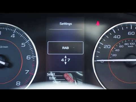 2018 Crosstrek Instrument Cluster Display