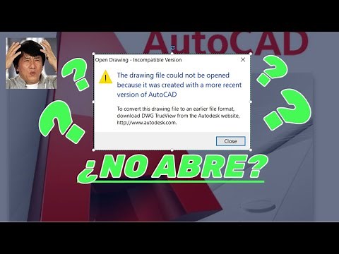 AUTOCAD NO ABRE || CONVERTIR ARCHIVO DE AUTOCAD A UNA VERSION ANTERIOR