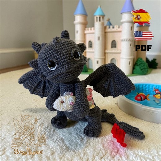 Crochet Pattern for Amigurumi Doll "toothless Baby" - Etsy