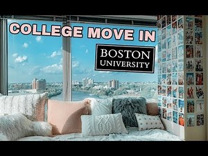 college move in vlog 2019 at boston university + dorm tour
