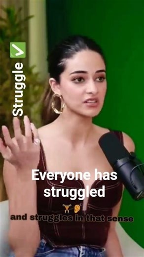 Every person has struggled for success in life ananya says✅#shorts