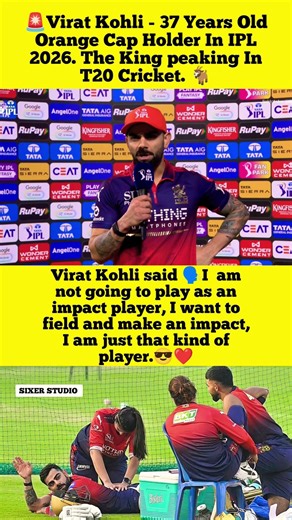 GOAT Mode Activated 🐐 Virat Kohli Wins Orange Cap at 37 🔥 | “I Won’t Be Impact Player” 😎
