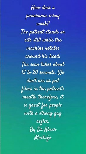 How does a panoramic x-ray work? #panoramic x-ray