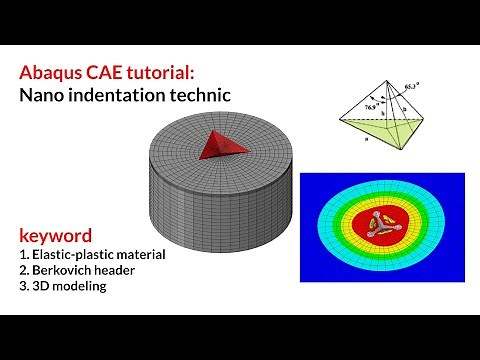 Nanoindentation simulation technic