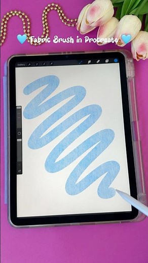 DIY Denim Brush in Procreate ☺️ #shorts #diy #brush #procreate #procreatetutorial #art #artist