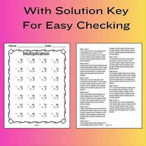 3rd Grade Math Multiplication Worksheet Chart Multiplication Table Homeschool Multiplication Printable Worksheet Third Grade Multiplication - Etsy