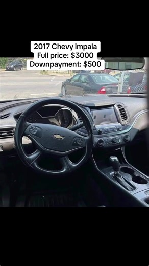 2017 Chevy impala Clean title Tinted windows Light tints 55k miles Full Price$3000 Down payment:$500