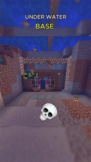 MINECRAFT UNDERWATER BASE 💀 #minecraft