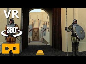 VR 360 Video | 360° Castle VR | Walking Tour 4k Fortress Carlo V