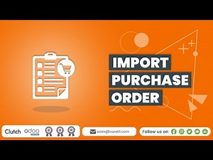How to import purchase orders in Odoo? | Odoo Purchase Order | Odoo App