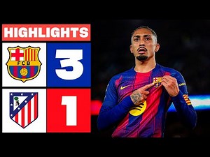 Barcelona vs Atlético Madrid 3-1 Highlights Goals | LaLiga 2025 | atlético madrid barcelona