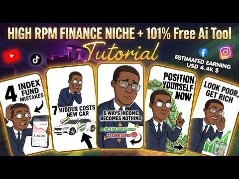 This NEW FREE AI Tool Makes High RPM Finance Videos 💰 (YouTube Automation | No Experience Needed)
