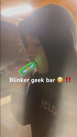White boy takes blinker on geek bar😳😳#youtube