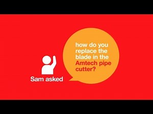 How do you replace the blade in the pipe cutter?