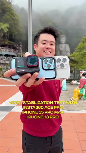 Handheld Video Stabilization Test with Insta360 Ace Pro, iPhone 15 Pro Max, and iPhone 13 Pro