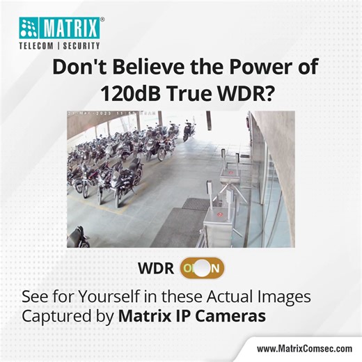 No edits, No filters! Directly from the Lens of Matrix IP Cameras to...
