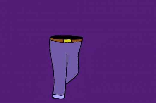 #animation #pants #pant #clothes #run #running #animationmeme #purple