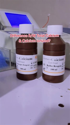 What is the difference b/w Total Calcium & Total ionized Calcium? #Technologist #technologist💉💉 #Laboratory #Working #Working #solution #chemical #