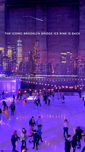 Roebling Rink at Brooklyn Bridge Park is open for the 2025 season! Enjoy ice skating in Brooklyn with unbeatable skyline views, festive winter vibes, and a perfect holiday outing. ⛸️✨ 😍 Discover the best NYC winter activities with Glamofnyc … #newyorkcity #christmasinnewyork #christmasinnyc | Glamofnyc