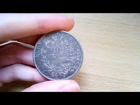 Pièce Hercule de 10 francs année 1965 en argent