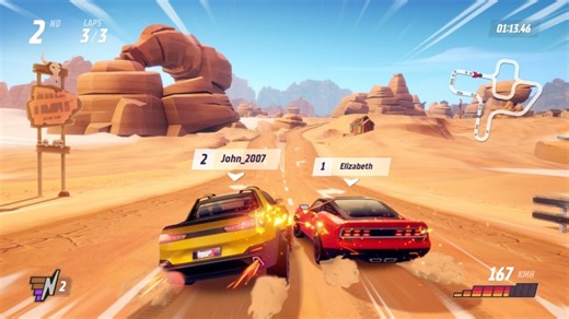Horizon Chase 2 Switch gameplay